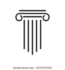 Column icon Template vector illustration design
