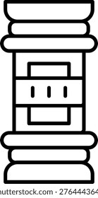 Column Icon Vector Element line icon design vector icons