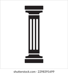 diseño del logotipo de la ilustración del vector de icono de columna