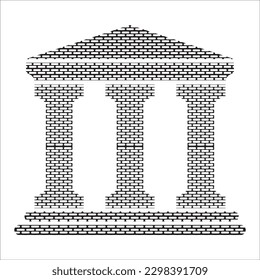 Spaltensymbol, Vektorgrafik-Logo-Design