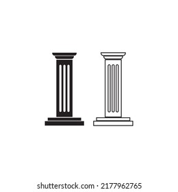 icono de columna. diseño de símbolo de ilustración vectorial 