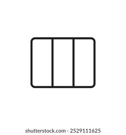 ícone Coluna Vetor definir contorno