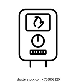 Column icon, water heater
