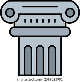 Column Line vector Icon Design