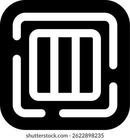 Design de Ícone de Vetor de Linha de Coluna