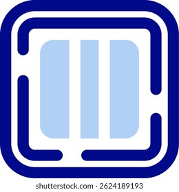 Design de Ícone de Vetor de Linha de Coluna