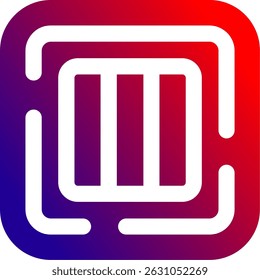 Design de Ícone de Vetor de Linha de Coluna