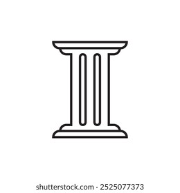 Diseño de ilustración de elemento de logotipo de columna
