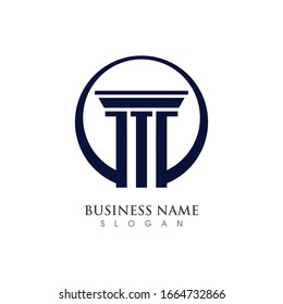 Column Logo or symbol creative Template illustration vector design