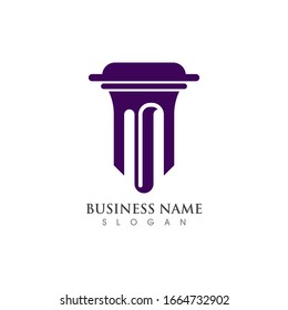 Column Logo or symbol creative Template illustration vector design