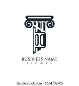 Column Logo or symbol creative Template illustration vector design