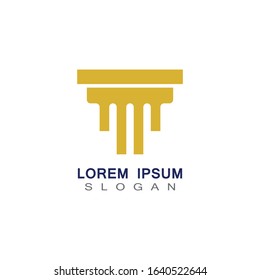 Column Logo and symbol Template vector illustration design