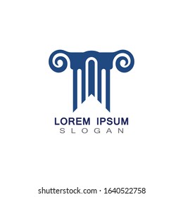 Column Logo and symbol Template vector illustration design