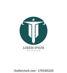 Column Logo and symbol Template vector illustration design
