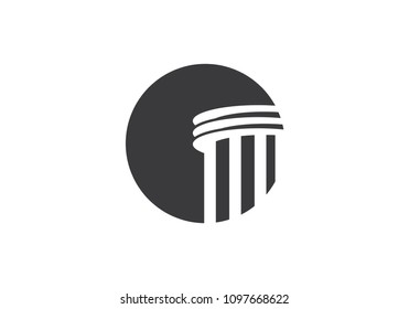 Column Logo Template vector icon illustration design