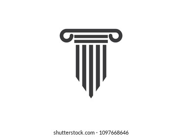 Column Logo Template vector icon illustration design