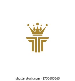 column logo template vector icon design