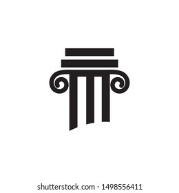 column Logo Template vector illustration