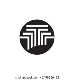 column Logo Template vector illustration