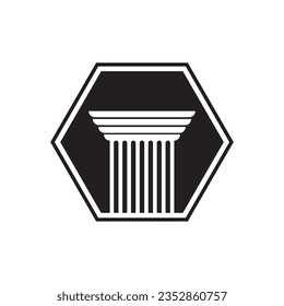 Spaltenlogo, Vektorgrafik-Vorlage