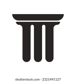column Logo vector symbol template design