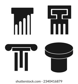 Vektorgrafik-Vektordesign-Vorlage für Spalten