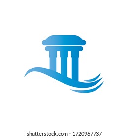 column Logo vector Template design illustration icon