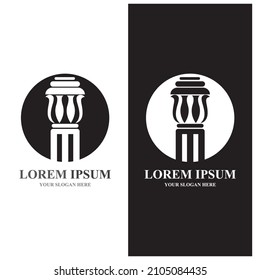 column Logo vector Template and symbol