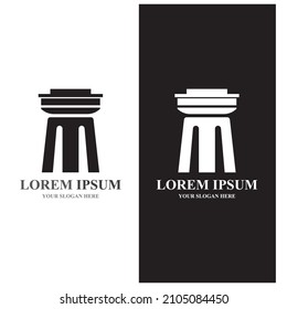 column Logo vector Template and symbol