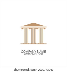 diseño del logotipo de la firma de columna m