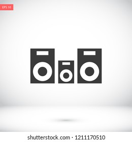 column music vector icon eps 10