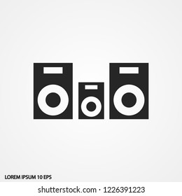 column music vector icon eps 10