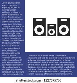 column music vector icon eps 10