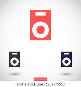 column music vector icon eps 10