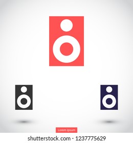 column music vector icon eps 10