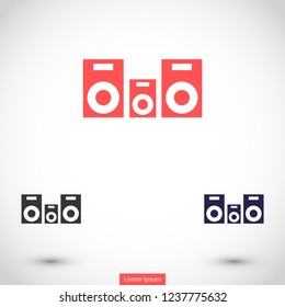 column music vector icon eps 10