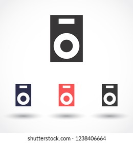 column music vector icon eps 10