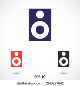 column music vector icon eps 10