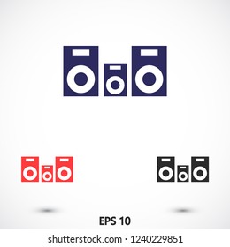 column music vector icon eps 10