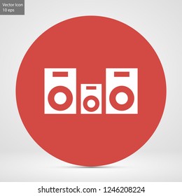column music vector icon eps 10