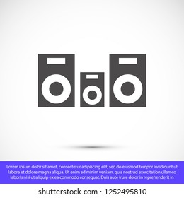 column music vector icon eps 10