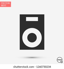 column music vector icon eps 10