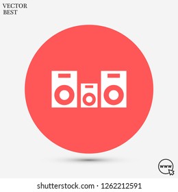 column music vector icon eps 10