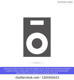 column music vector icon eps 10