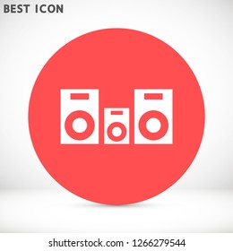 column music vector icon eps 10