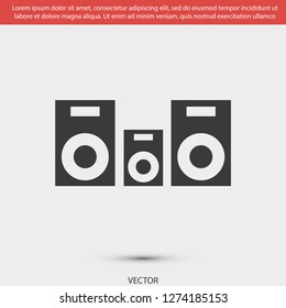 column music vector icon eps 10