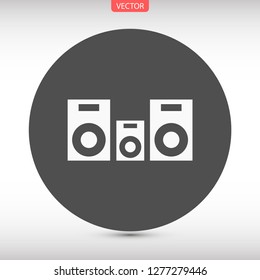 column music vector icon eps 10