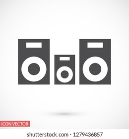 column music vector icon eps 10