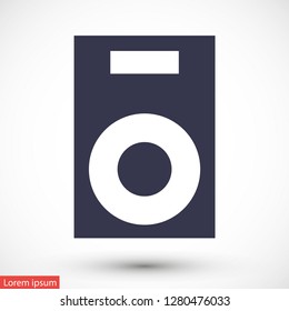 column music vector icon eps 10