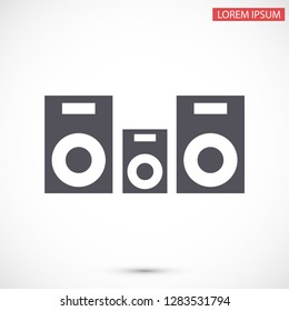 column music vector icon eps 10